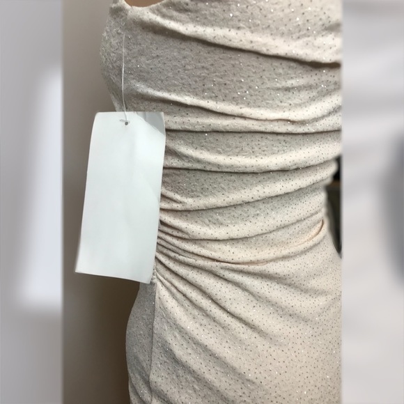 IVORY BODYCON • SPARKLY MINI DRESS - Picture 6 of 8